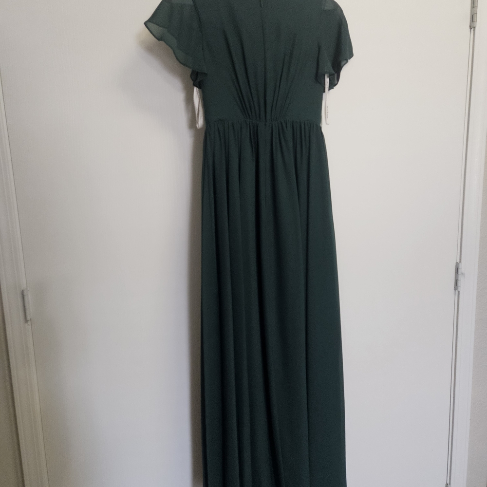 JJs House Elegant Dark Green Maxi Dress